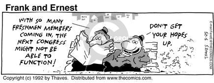 Cartoonist Bob Thaves Tom Thaves  Frank and Ernest 1992-05-25 