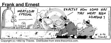 Cartoonist Bob Thaves Tom Thaves  Frank and Ernest 1992-06-26 