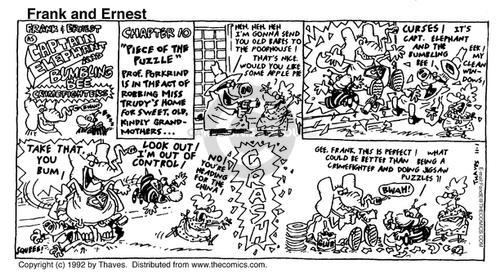 Cartoonist Bob Thaves Tom Thaves  Frank and Ernest 1992-11-01 