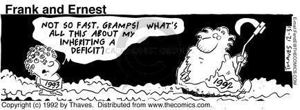 Cartoonist Bob Thaves Tom Thaves  Frank and Ernest 1992-12-31 