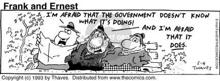 Cartoonist Bob Thaves Tom Thaves  Frank and Ernest 1993-02-04 