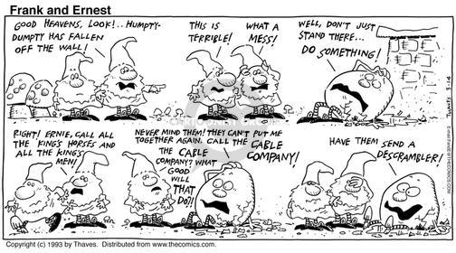 Cartoonist Bob Thaves Tom Thaves  Frank and Ernest 1993-03-14 
