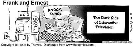 Cartoonist Bob Thaves Tom Thaves  Frank and Ernest 1993-06-11 