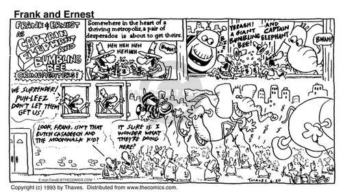 Cartoonist Bob Thaves Tom Thaves  Frank and Ernest 1993-06-20 