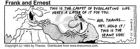 Cartoonist Bob Thaves Tom Thaves  Frank and Ernest 1993-07-27 