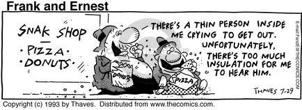 Cartoonist Bob Thaves Tom Thaves  Frank and Ernest 1993-07-28 