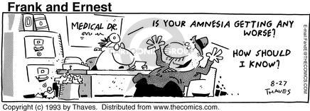 Cartoonist Bob Thaves Tom Thaves  Frank and Ernest 1993-08-27 