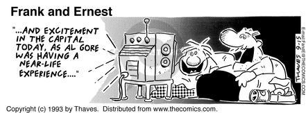 Cartoonist Bob Thaves Tom Thaves  Frank and Ernest 1993-09-15 