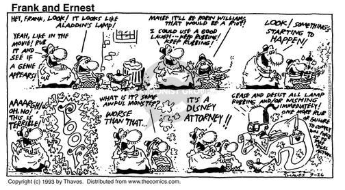 Cartoonist Bob Thaves Tom Thaves  Frank and Ernest 1993-09-26 