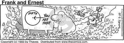 Cartoonist Bob Thaves Tom Thaves  Frank and Ernest 1993-09-29 