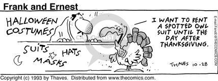 Cartoonist Bob Thaves Tom Thaves  Frank and Ernest 1993-10-28 