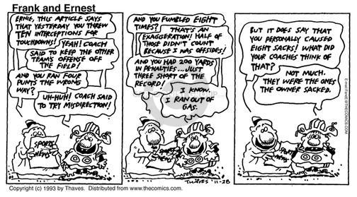 Cartoonist Bob Thaves Tom Thaves  Frank and Ernest 1993-11-28 