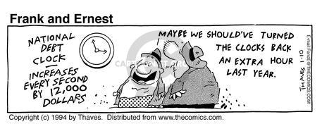Cartoonist Bob Thaves Tom Thaves  Frank and Ernest 1994-01-10 