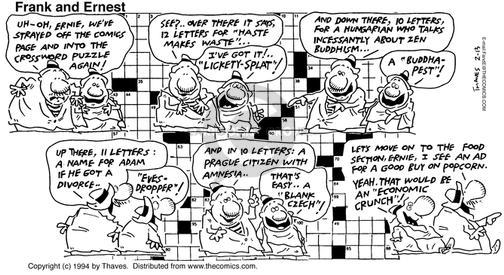 Cartoonist Bob Thaves Tom Thaves  Frank and Ernest 1994-02-13 
