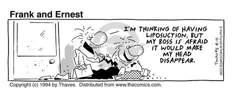 Cartoonist Bob Thaves Tom Thaves  Frank and Ernest 1994-04-11 