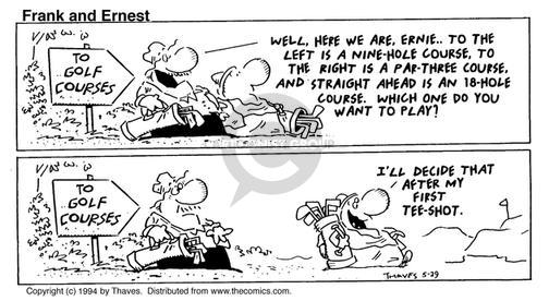 Cartoonist Bob Thaves Tom Thaves  Frank and Ernest 1994-05-29 