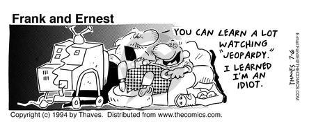 Cartoonist Bob Thaves Tom Thaves  Frank and Ernest 1994-07-06 