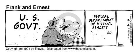 Cartoonist Bob Thaves Tom Thaves  Frank and Ernest 1994-08-16 