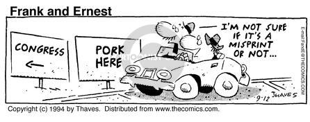 Cartoonist Bob Thaves Tom Thaves  Frank and Ernest 1994-09-12 