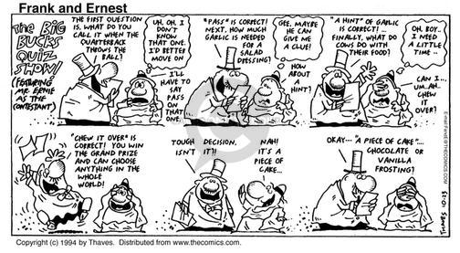 Cartoonist Bob Thaves Tom Thaves  Frank and Ernest 1994-10-23 