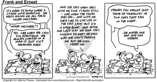 Cartoonist Bob Thaves Tom Thaves  Frank and Ernest 1994-11-06 