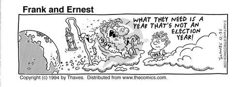 Cartoonist Bob Thaves Tom Thaves  Frank and Ernest 1994-12-31 