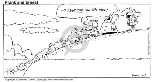 Cartoonist Bob Thaves Tom Thaves  Frank and Ernest 1995-01-08 