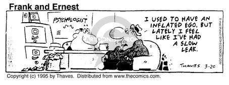 Cartoonist Bob Thaves Tom Thaves  Frank and Ernest 1995-03-20 