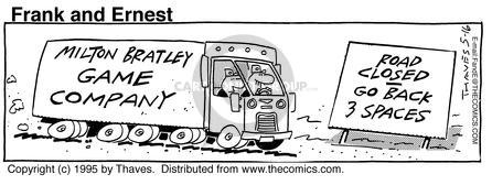 Comic Strip Bob Thaves Tom Thaves  Frank and Ernest 1995-05-16 transport