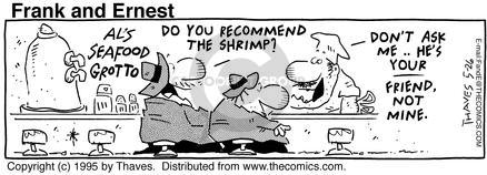 Cartoonist Bob Thaves Tom Thaves  Frank and Ernest 1995-05-26 