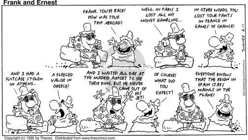 Cartoonist Bob Thaves Tom Thaves  Frank and Ernest 1995-06-11 