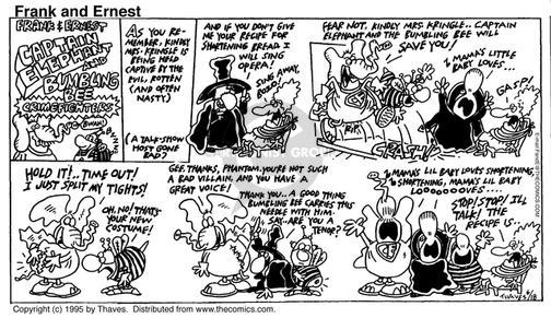 Comic Strip Bob Thaves Tom Thaves  Frank and Ernest 1995-06-18 hold
