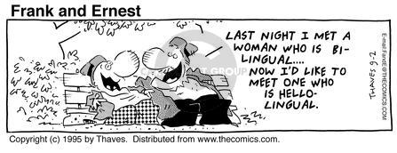 Cartoonist Bob Thaves Tom Thaves  Frank and Ernest 1995-09-02 