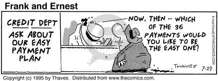 Cartoonist Bob Thaves Tom Thaves  Frank and Ernest 1995-10-14 