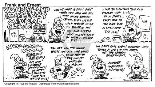 Cartoonist Bob Thaves Tom Thaves  Frank and Ernest 1995-10-15 