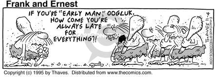 Cartoonist Bob Thaves Tom Thaves  Frank and Ernest 1995-11-04 