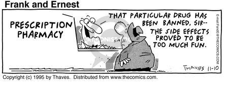 Cartoonist Bob Thaves Tom Thaves  Frank and Ernest 1995-11-10 