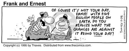 Cartoonist Bob Thaves Tom Thaves  Frank and Ernest 1995-11-24 