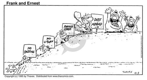 Cartoonist Bob Thaves Tom Thaves  Frank and Ernest 1995-12-03 