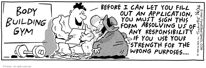 Cartoonist Bob Thaves Tom Thaves  Frank and Ernest 1996-01-06 