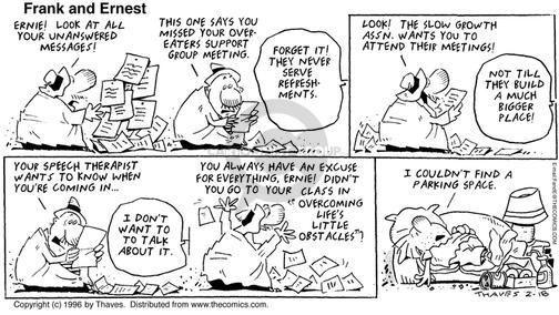 Cartoonist Bob Thaves Tom Thaves  Frank and Ernest 1996-02-18 