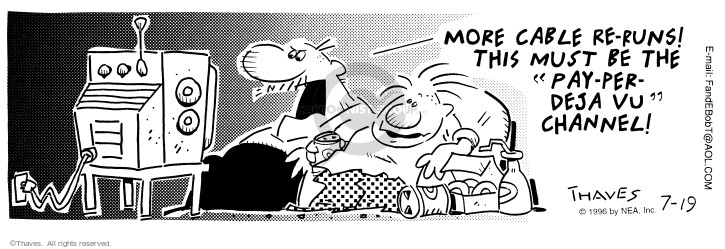 Cartoonist Bob Thaves Tom Thaves  Frank and Ernest 1996-07-19 