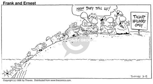 Cartoonist Bob Thaves Tom Thaves  Frank and Ernest 1996-09-15 