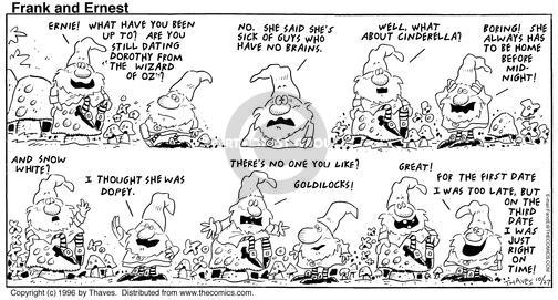 Cartoonist Bob Thaves Tom Thaves  Frank and Ernest 1996-10-27 