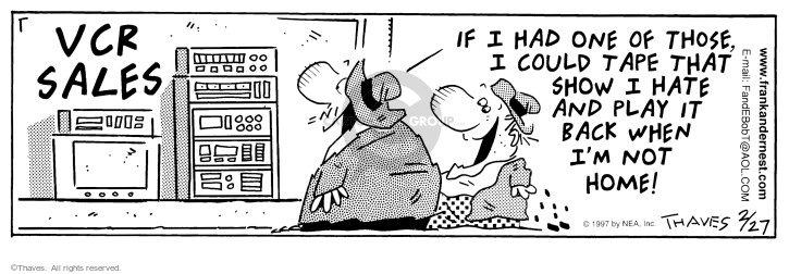 Cartoonist Bob Thaves Tom Thaves  Frank and Ernest 1997-02-27 