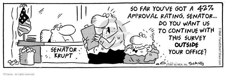 Comic Strip Bob Thaves Tom Thaves  Frank and Ernest 1997-05-17 approval