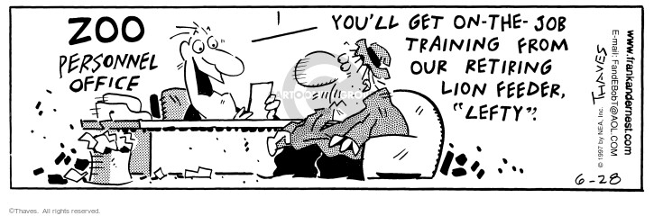 Cartoonist Bob Thaves Tom Thaves  Frank and Ernest 1997-06-28 