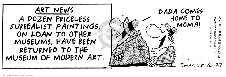 Cartoonist Bob Thaves Tom Thaves  Frank and Ernest 1997-12-27 