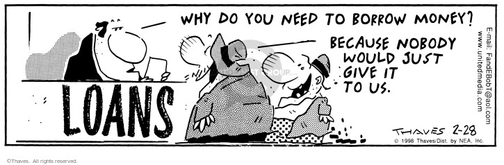 Cartoonist Bob Thaves Tom Thaves  Frank and Ernest 1998-02-28 