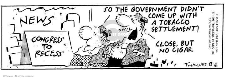 Cartoonist Bob Thaves Tom Thaves  Frank and Ernest 1998-08-06 